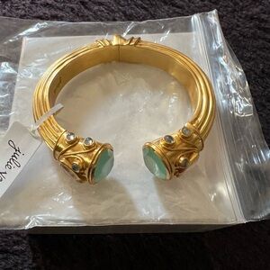 NWT Julie Vos Chalcedony and Rose Quartz Byzantine Bracelet